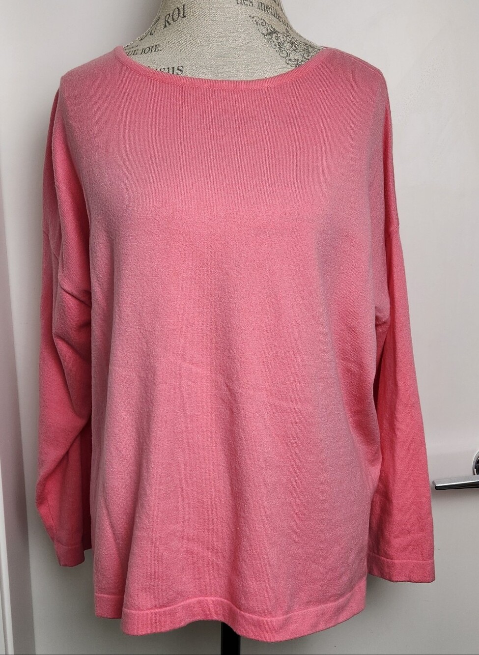 Soft Pink Knit Casual Sweater Frnch Paris